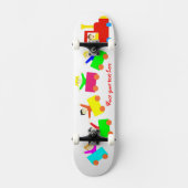 Happy Kids Train Persoonlijk Skateboard (Voorkant)