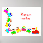 Happy Kids Train Poster (Voorkant)