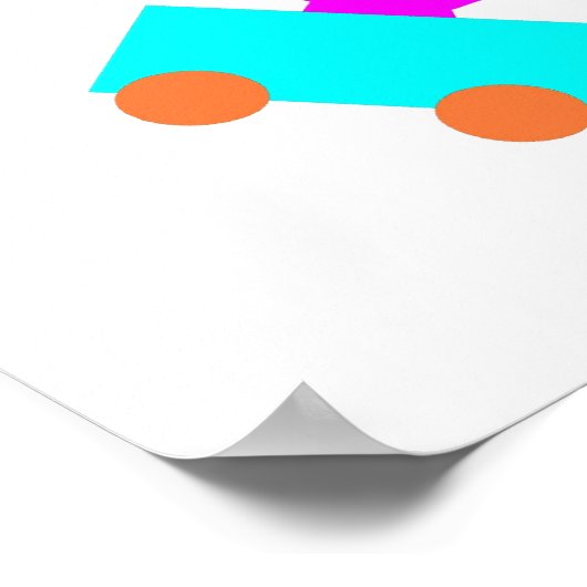 Happy Kids Train Poster (Hoek)