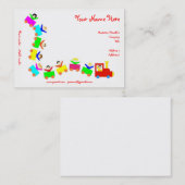 Happy Kids Train Visitekaartje (Voorkant / Achterkant)