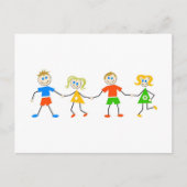 Happy Kinder Briefkaart (Voorkant)