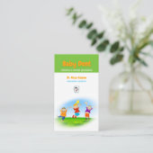 Happy Kinder en Tooth | Pediatrische tandarts Visitekaartje (Staand voorkant)