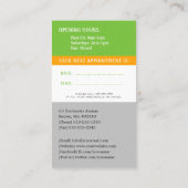 Happy Kinder en Tooth | Pediatrische tandarts Visitekaartje (Achterkant)