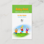 Happy Kinder en Tooth | Pediatrische tandarts Visitekaartje (Voorkant)