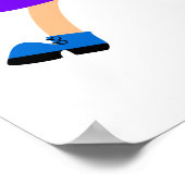 Happy Kinder Faith Pray Cute Cartoon Expression Te Poster (Hoek)