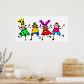 Happy Kinder Poster (Keuken)