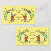 Happy Kinder-speelkaartje Visitekaartje (Voorkant / Achterkant)