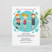 Happy Kinder Uitnodiging (Staand voorkant)