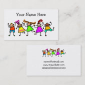 Happy Kinder Visitekaartje (Voorkant / Achterkant)