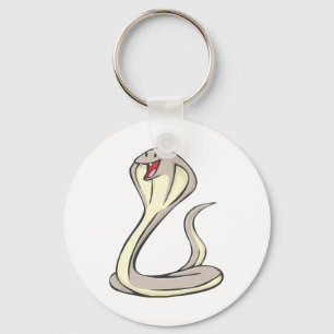 Happy King Cobra Cartoon Sleutelhanger