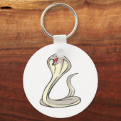 Happy King Cobra Cartoon Sleutelhanger (Voorkant)