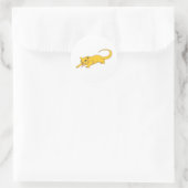 Happy Kinkajou Ronde Sticker (Tas)