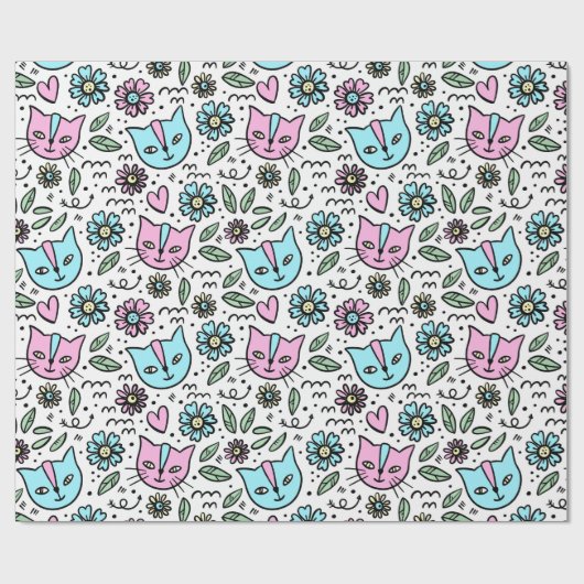 Happy Kittens Cadeaupapier (Vlak)