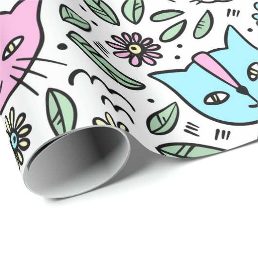 Happy Kittens Cadeaupapier (Rol Hoek)