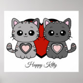 Happy Kitty 1 Poster (Voorkant)