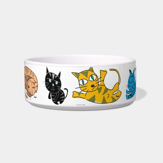 Happy Kitty Cat Pet Bowls Voerbakje (Voorkant)