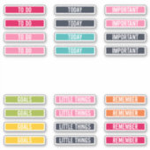 Happy Kleuren | Herinnering Om Planner Stickers Te (Voorkant)