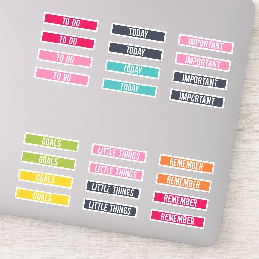 Happy Kleuren | Herinnering Om Planner Stickers Te (Detail)