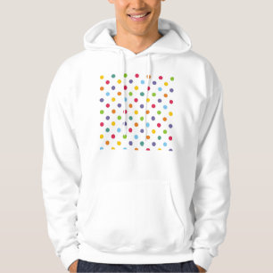Happy kleurful polka stips hoodie