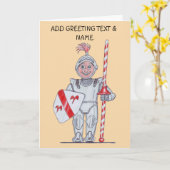 Happy Knight Kaart (Gele Bloem)