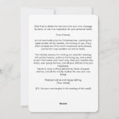 Happy Knitter Gezellige Winter Crafting Xmas Feestdagenkaart (Achterkant)