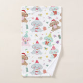 Happy Koala Beer kerstpatronen Bad Handdoek (Handdoek)