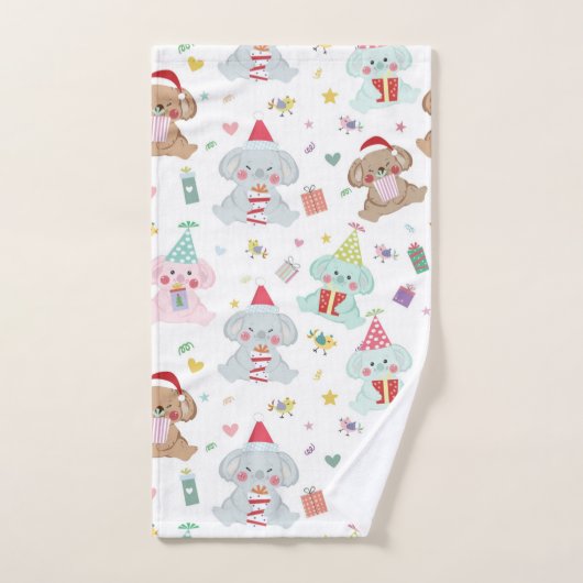 Happy Koala Beer kerstpatronen Bad Handdoek (Handdoek)