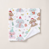 Happy Koala Beer kerstpatronen Bad Handdoek (Wasdoekje)