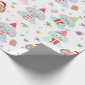 Happy Koala Beer kerstpatronen Cadeaupapier (Hoek)