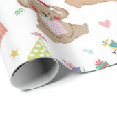 Happy Koala Beer kerstpatronen Cadeaupapier (Rol Hoek)