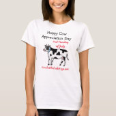 Happy Koe Appreciation Day, 2e dinsdag in juli T-shirt (Voorkant)
