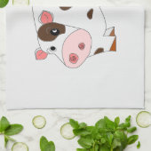 Happy Koe keukenhanddoek -  (Gevouwen)