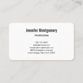 Happy Koe met Cake & Cadeaus Party Visitekaartje (Achterkant)