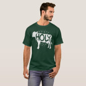 Happy Koe Shirt Funny Heilige Koe Pun Gift (Voorkant volledig)
