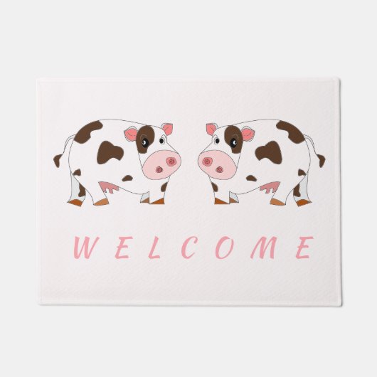 Happy Koeien Doormat Deurmat (Voorkant)