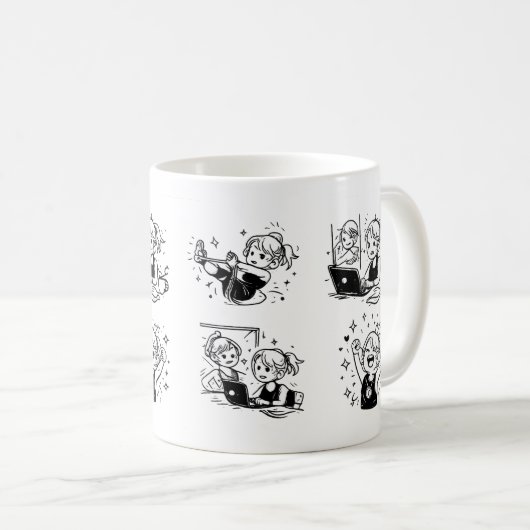 happy koffiemok (Voorkant rechts)