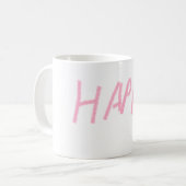 Happy  koffiemok (Voorkant links)