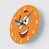 Happy Kook Art Clock - Wall Clock Ronde Klok (Hoek)