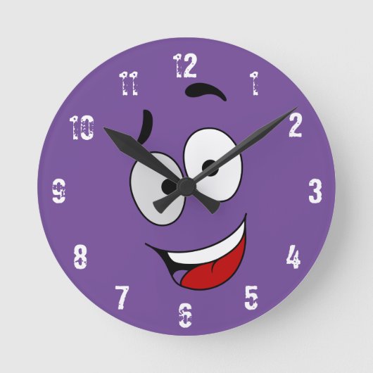 Happy Kook Art Clock - Wall Clock Ronde Klok (Voorkant)
