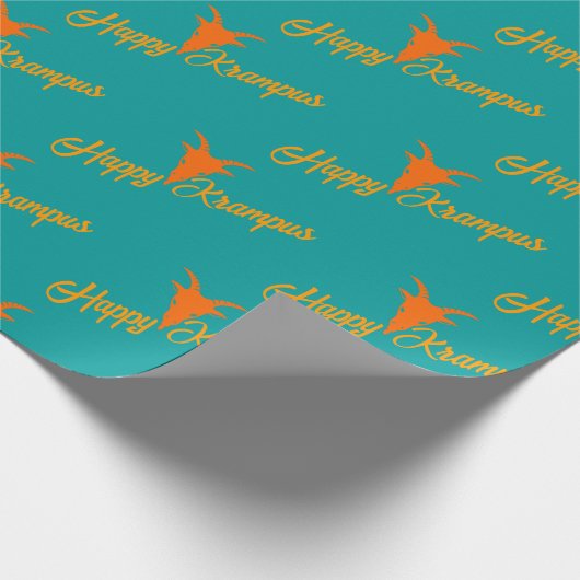 Happy Krampus Cadeaupapier (Hoek)