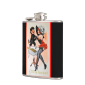 Happy Krampus met Temptress Vintage Kerstmis Heupfles (Links)