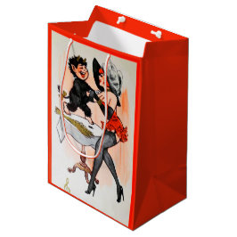 Happy Krampus met Temptress Vintage Kerstmis Medium Cadeauzakje