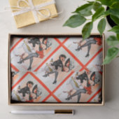Happy Krampus met Temptress Vintage Kerstmis Tissuepapier (Geschenk)