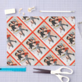 Happy Krampus met Temptress Vintage Kerstmis Tissuepapier (Craft)