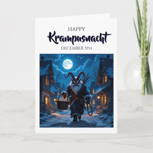 Happy  Krampusnacht - December 5th Kaart (Voorkant)