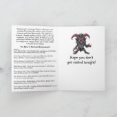 Happy  Krampusnacht - December 5th Kaart (Binnen)