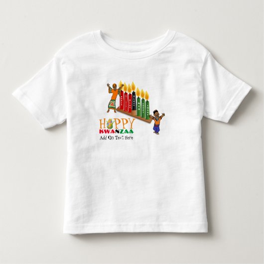  Happy KWANZAA 7 Beginselen Kinder Shirts (Voorkant)