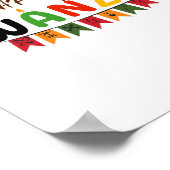 Happy Kwanzaa - 7 principes van Kwanzaa-T - shirts Poster (Hoek)