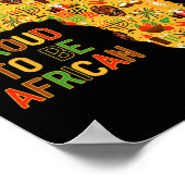Happy Kwanzaa Africa Map 7 Principles Poster (Hoek)