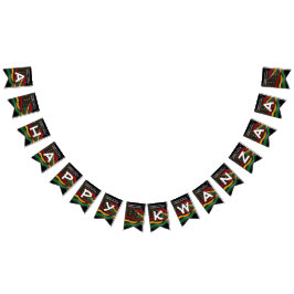 HAPPY KWANZAA African American USA Flag Vlaggetjes